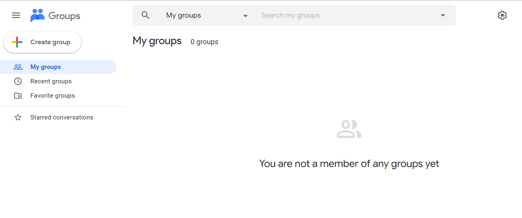 Create a Group in Google